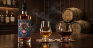 Whisky vs rum comparison showing two premium spirits in glasses
